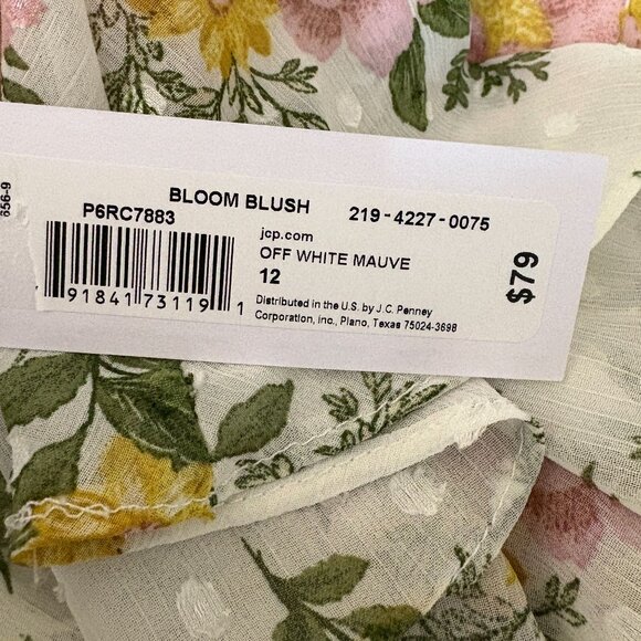 Premier Amour Off The Shoulder Floral Fit Flare Dress Size 12 NEw - Picture 7 of 11